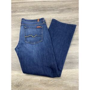 Seven 7 for All Mankind High Waist Bootcut Dark Wash Denim Jeans Women's Sz 30